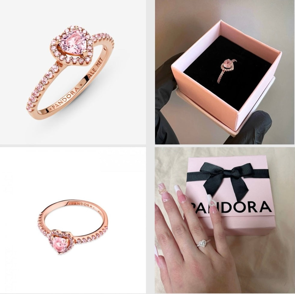 ANILLO CON RECUBRIMIENTO DE ORO ROSA DE 14k