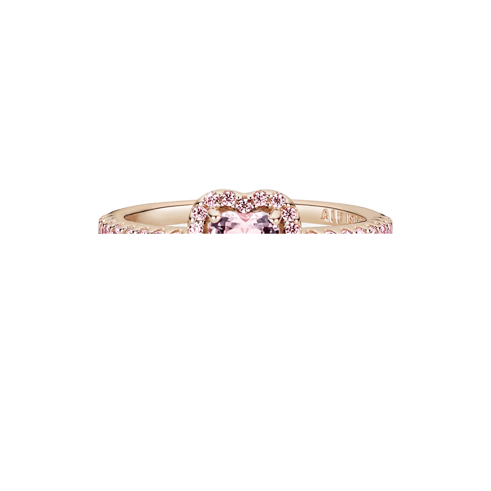 ANILLO CON RECUBRIMIENTO DE ORO ROSA DE 14k