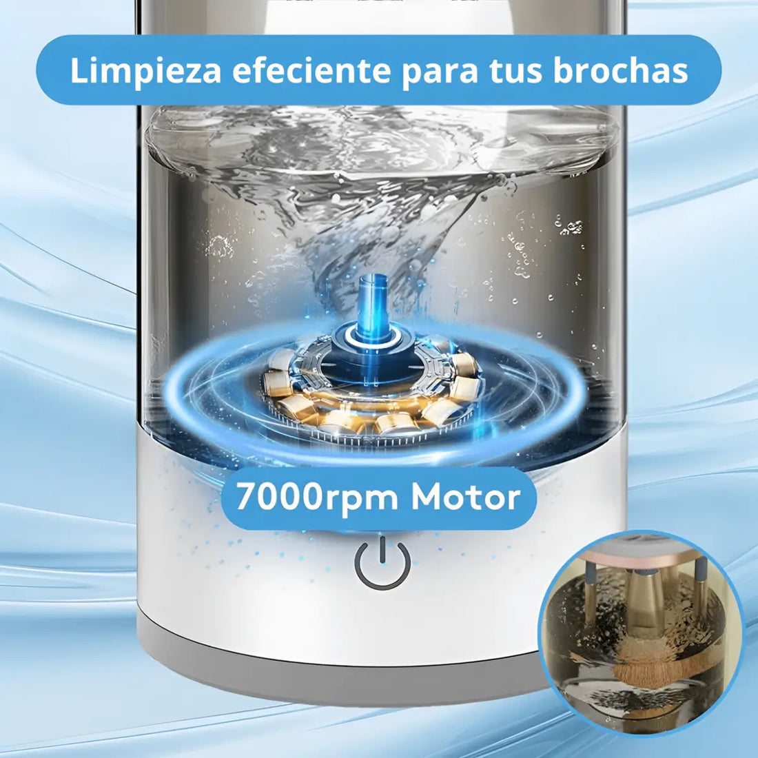 MINI LAVADORA DE BROCHAS DE MAQUILLAJE